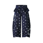 拼接撞色休閑褲