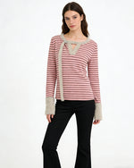 줄무늬 긴팔 셔츠