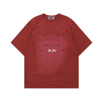 레트로 레터 프린트 반소매