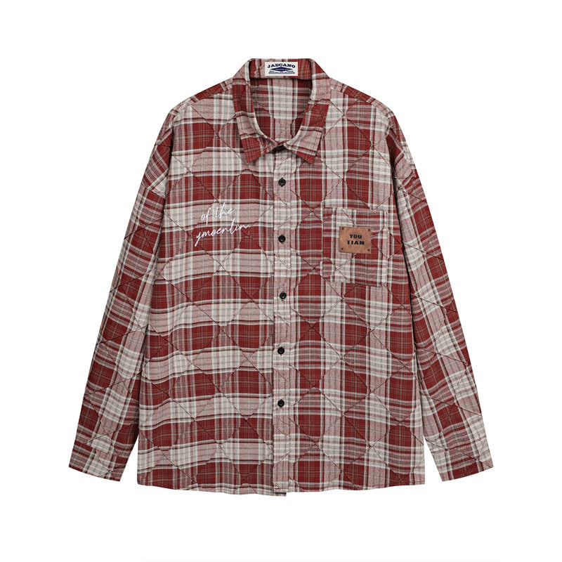 vintage plaid long sleeve shirt