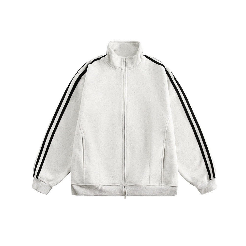 Retro sports three-stripe jacket