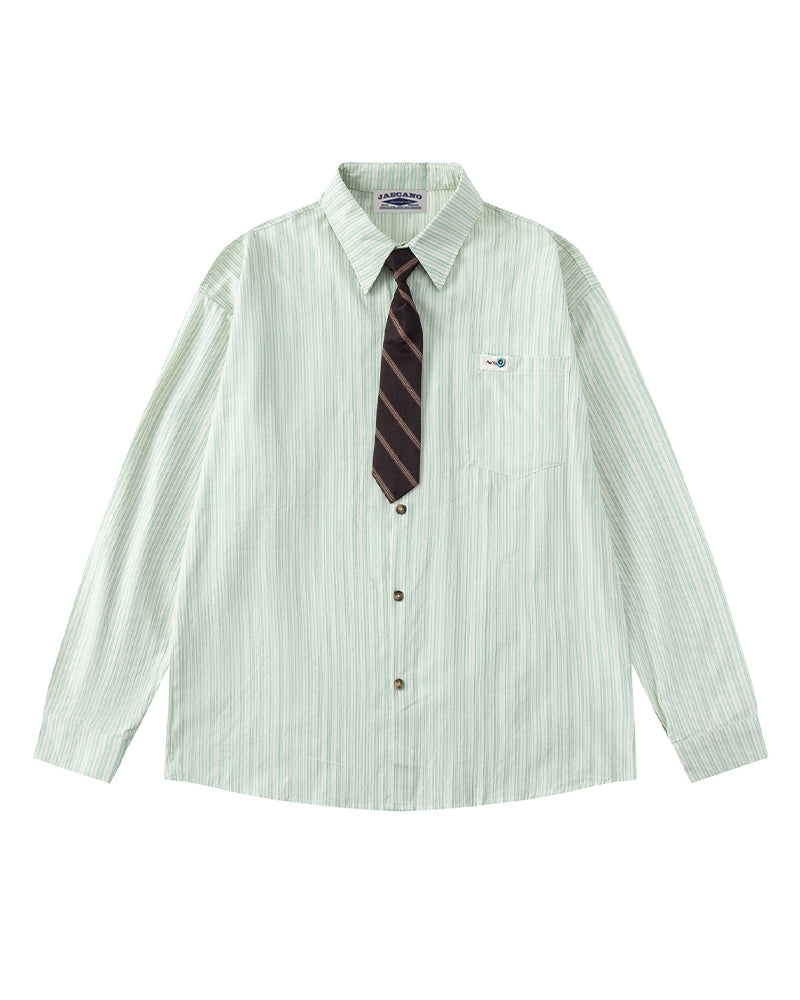 vintage striped long sleeve shirt