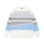 patchwork contrast color sweater