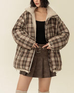 Retro reversible cotton jacket