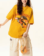 귀여운 프린트의 반소매