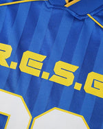 v領運動條紋短袖