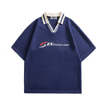 Contrast color polo short sleeve