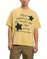 星星貼布情侶短袖