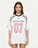 Sports style patchwork short sleeves