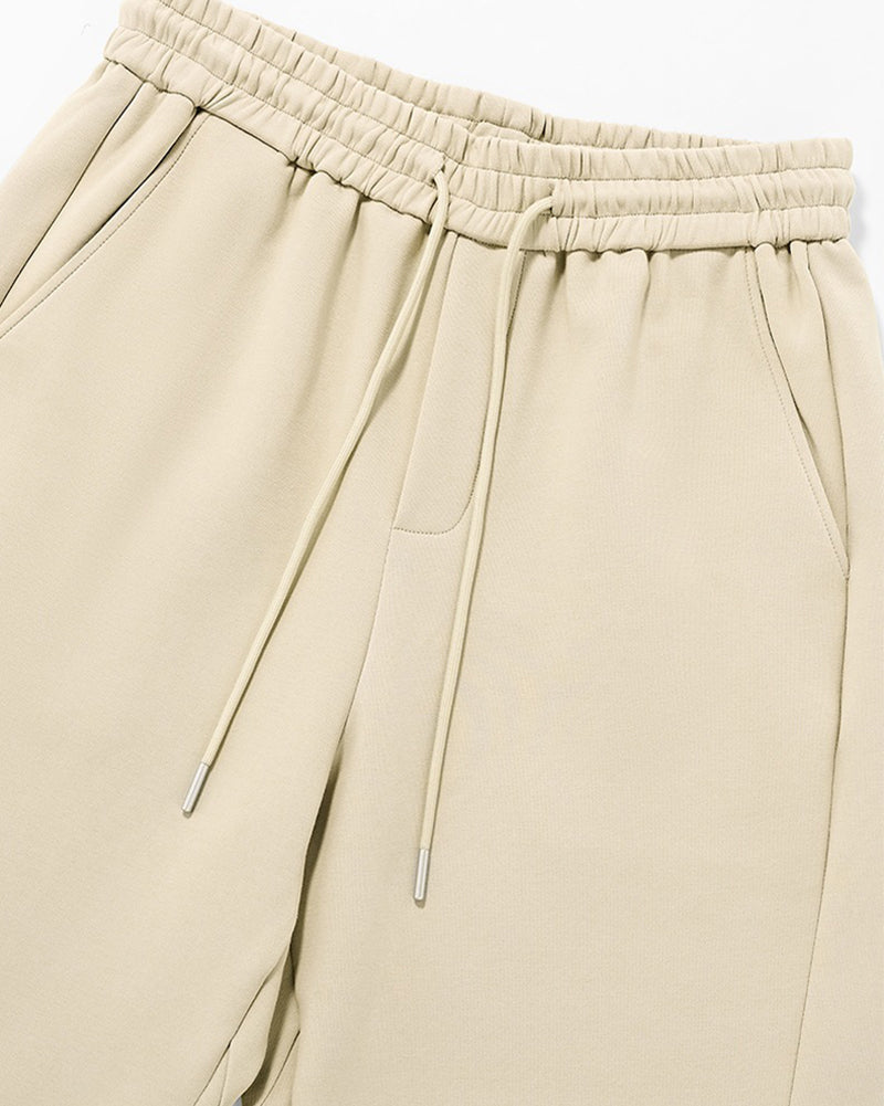 Solid color casual straight leg pants