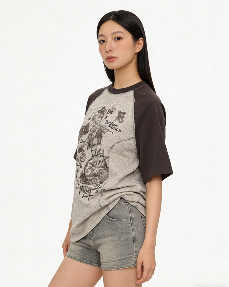 復古休閑百搭短袖