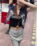 Retro washed short sleeves (women's)