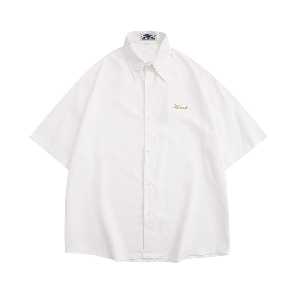 American retro simple shirt 