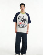 Casual Colorblock Short-Sleeved Shirt