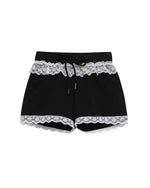 蕾絲花邊休閑短褲