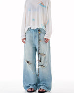 Gradient Wash Denim Pants