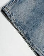 Retro washed denim jeans