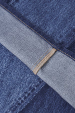 復古拼接牛仔褲