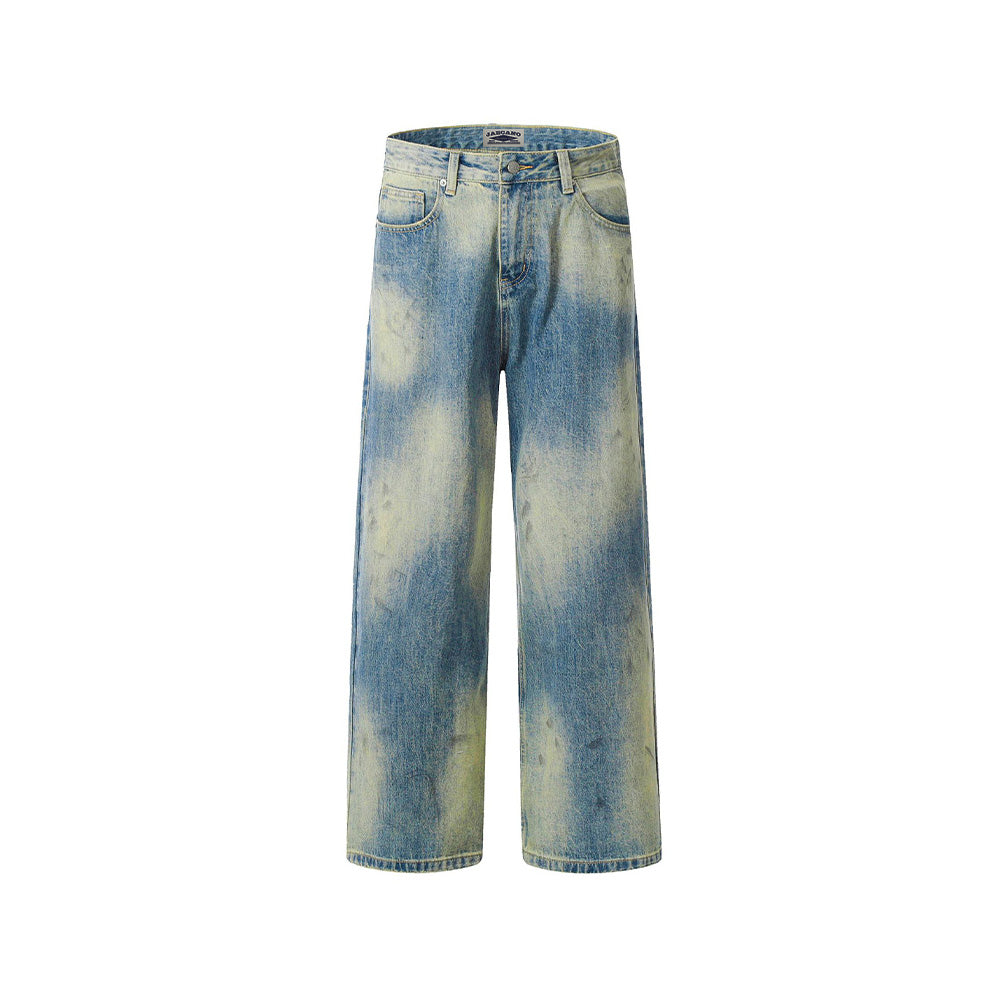 Vintage Washed Loose Jeans