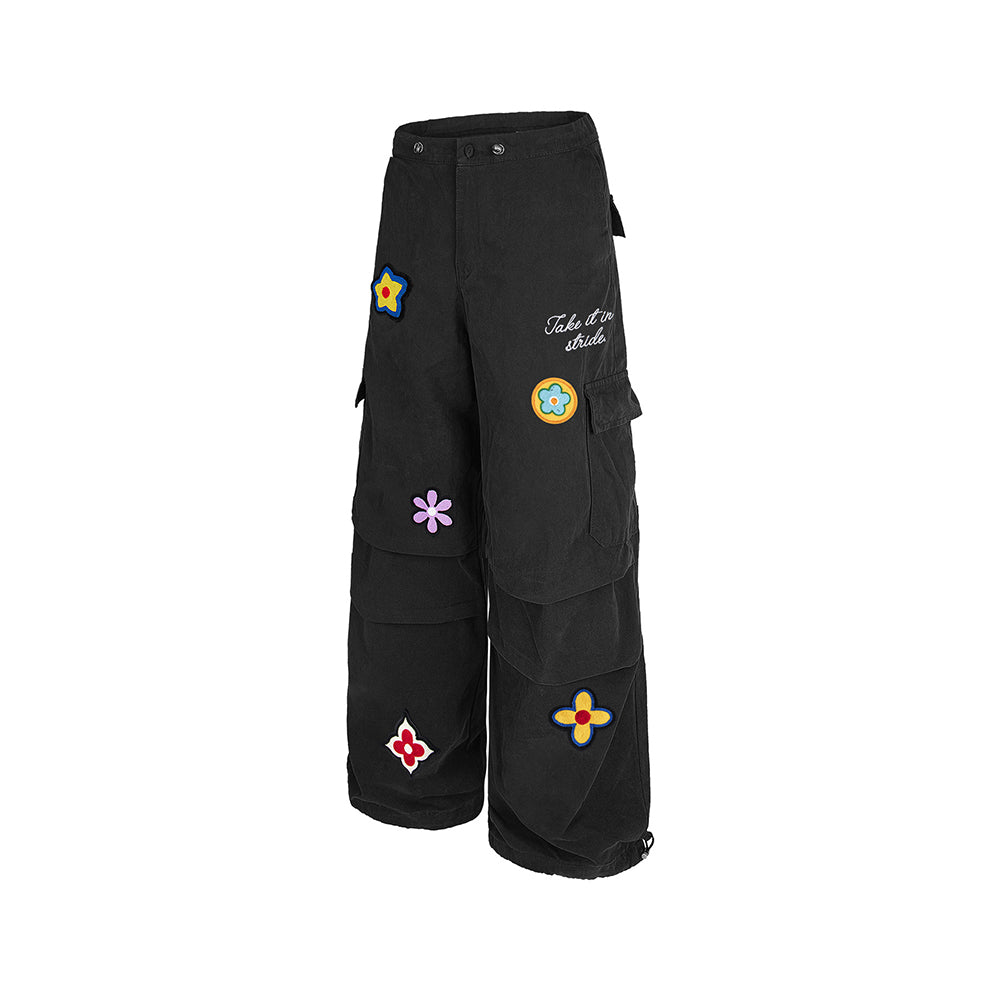 Vintage colored cargo trousers