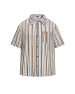 striped short-sleeved shirt