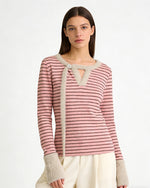 줄무늬 긴팔 셔츠