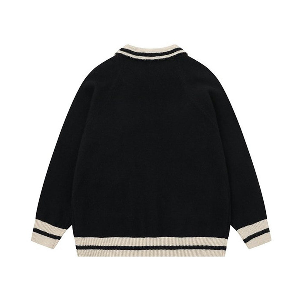 리본 니트 재킷