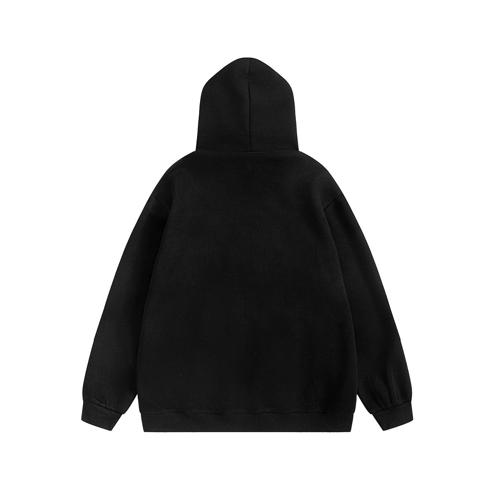 애플 레터 프린트 후드티