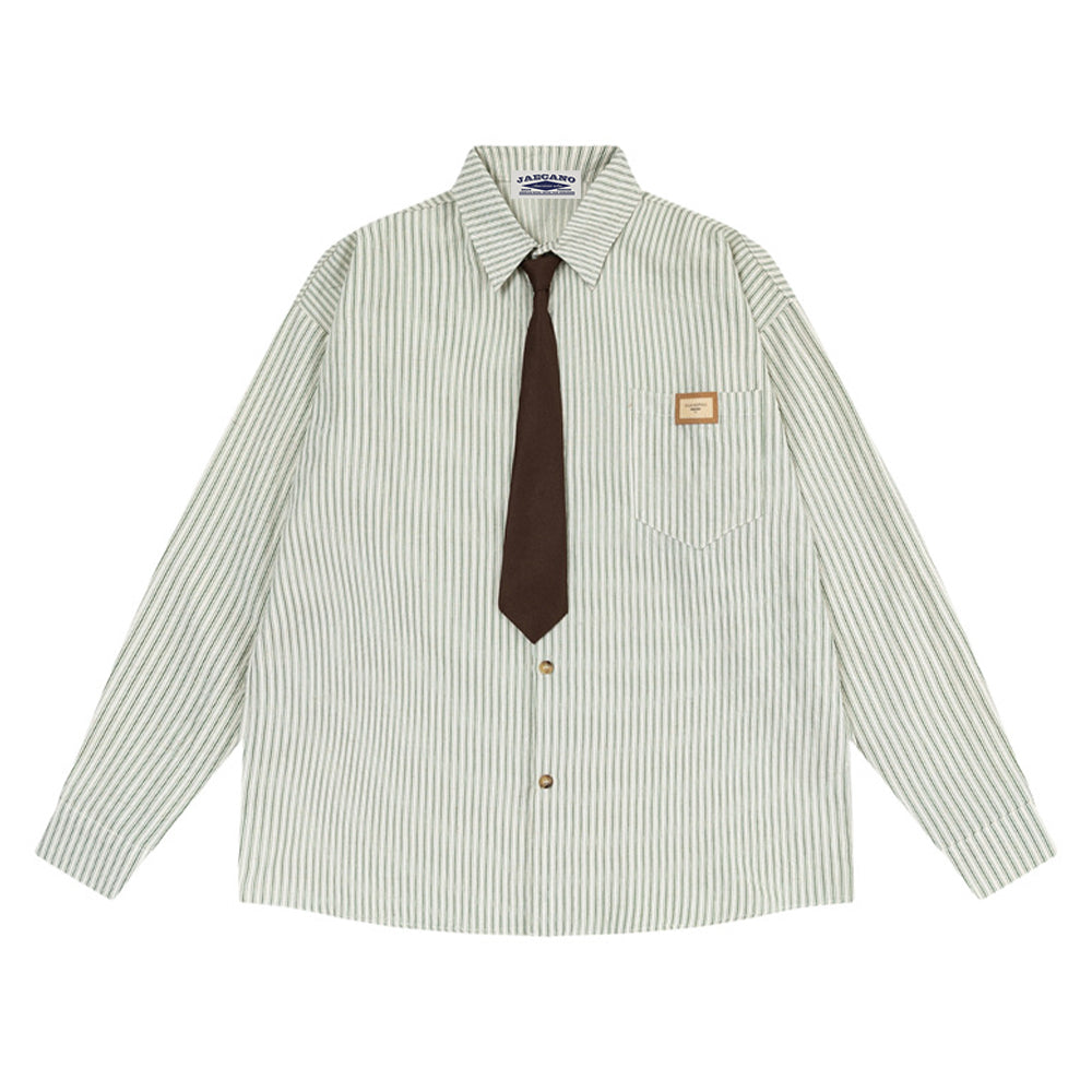 vintage striped tie shirt