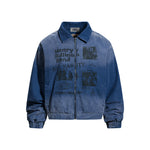 Washed fleece-lined jacket