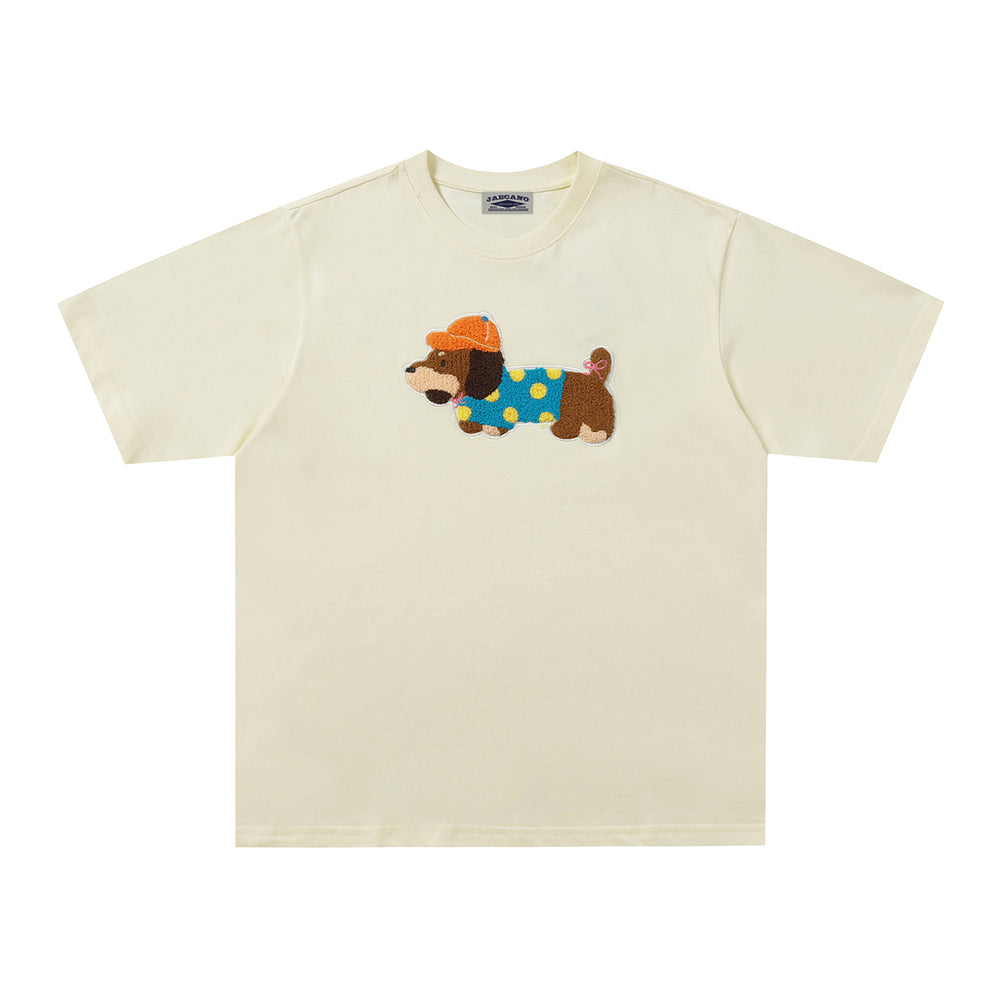 Cute dachshund short sleeves