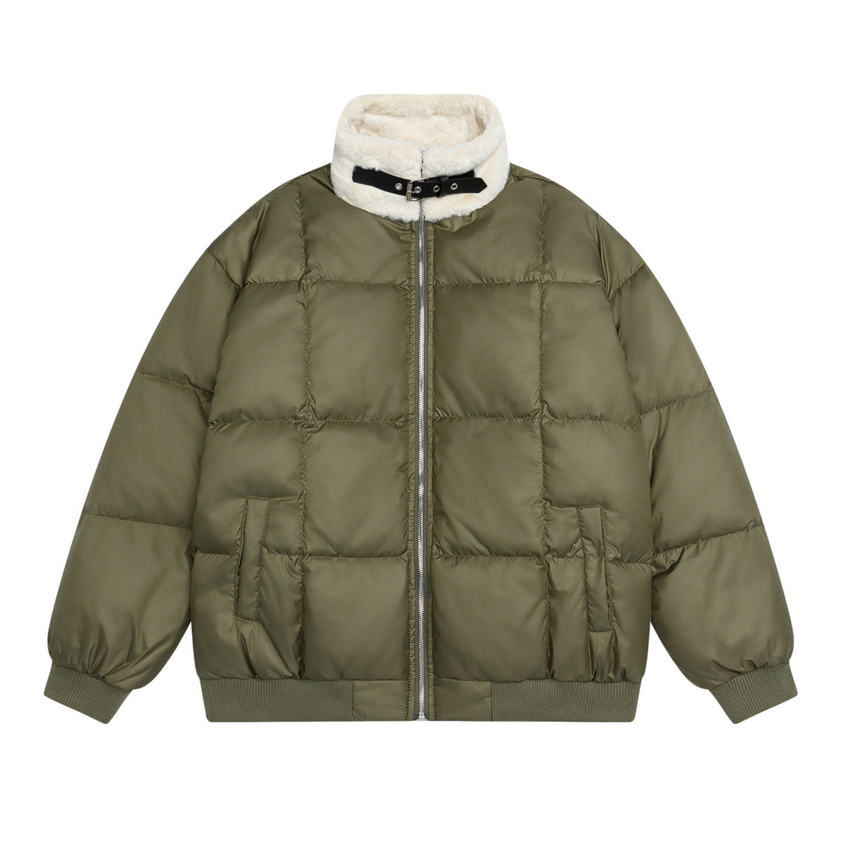 Retro loose down jacket