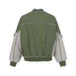 Unique color-blocked patchwork jacket