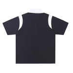 레트로 패치워크 캐주얼 반팔