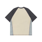 레트로 콘트라스트 컬러 블록 반팔