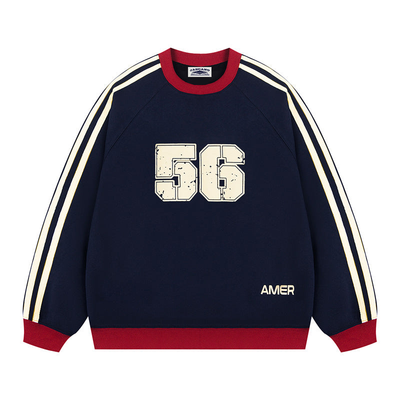 Retro Three Stripes Versatile Sweatshirt