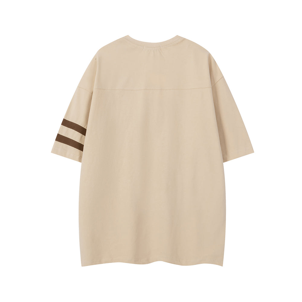 Retro crew neck short sleeves