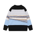 patchwork contrast color sweater