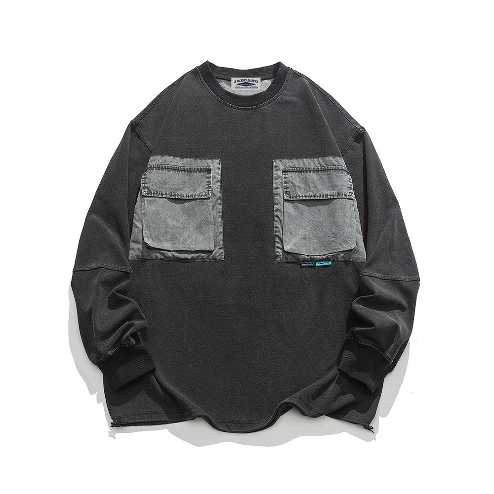 Washed Crew Neck Sweatshirt