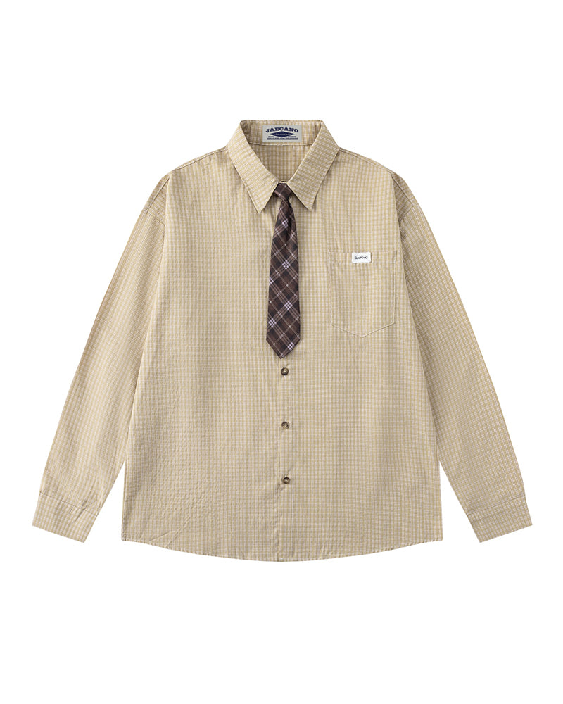 plaid long sleeve shirt