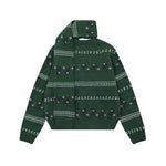 Striped knit cardigan with a relaxed feel (women's)