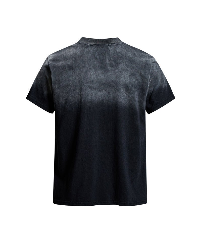 Distressed gradient short-sleeved T-shirt (women's)