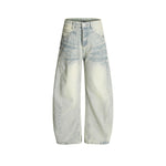 復古彎刀牛仔褲