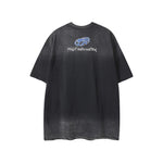 레트로 잉크젯 모터사이클 스타일 반팔