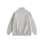 簡約半拉鏈針織衛衣