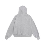 Heart embroidered hooded sweatshirt