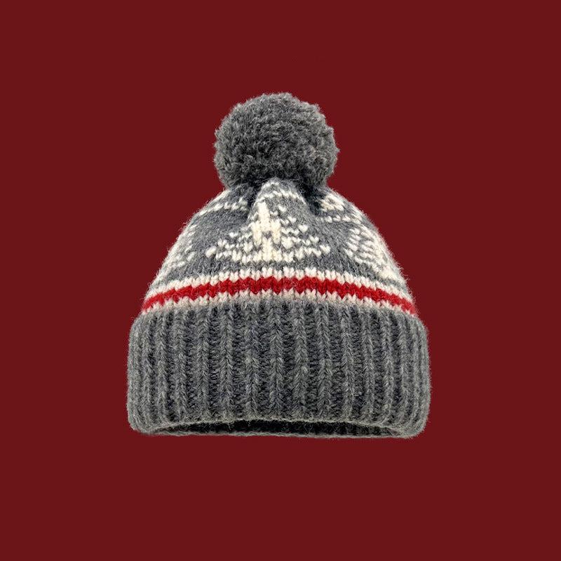 Retro cute knitted hat