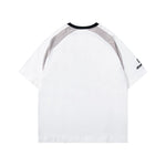 스포츠 스타일 패치워크 반팔