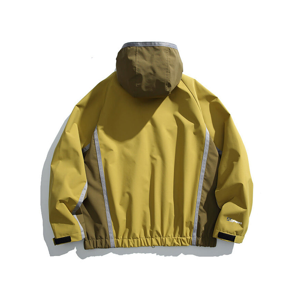 Multi-zip hooded jacket