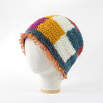 復古撞色拼接漁夫帽